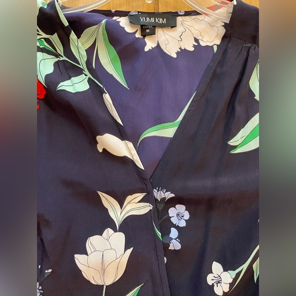 Yumi Kim Women’s Paradise Pretty Wrap Silk Midi Floral Dress medium - Picture 15 of 16